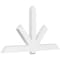 Ekena Millwork Kennewick Architectural Grade PVC Gable Bracket, 84"W x 45 1/2"H x 4"D x 6"F, 13/12 Pitch GBP084X46X0406KEN00 - alternate 1
